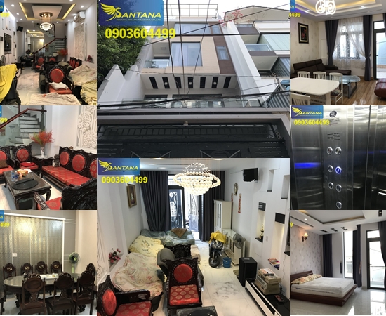 Nhà phố 4 lầu (4m nở hậu 7,5mx20m = 90m2) thang máy, t.kế tuyệt đẹp hẻm ôtô khu VIP Hoàng Văn Thụ