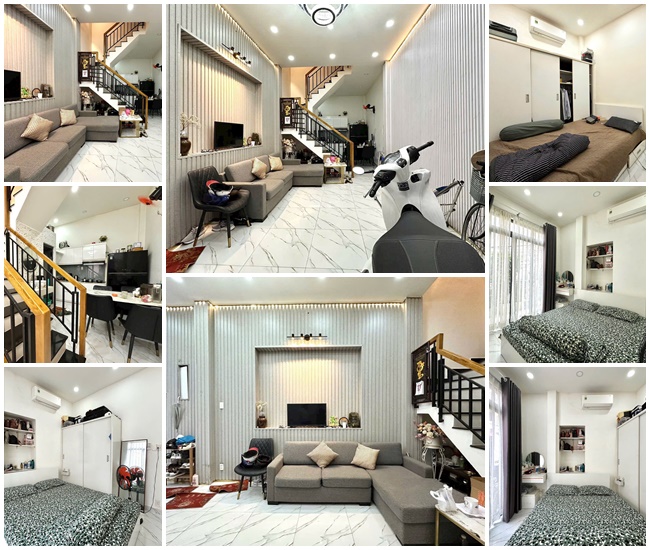 Nhà phố 3 lầu, 5 phòng, full nội thất Khu Thời Trang Lê Văn Sỹ - Có Hợp Đồng thuê 28triệu/tháng